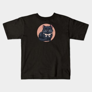 Coquette Black Cat Kids T-Shirt